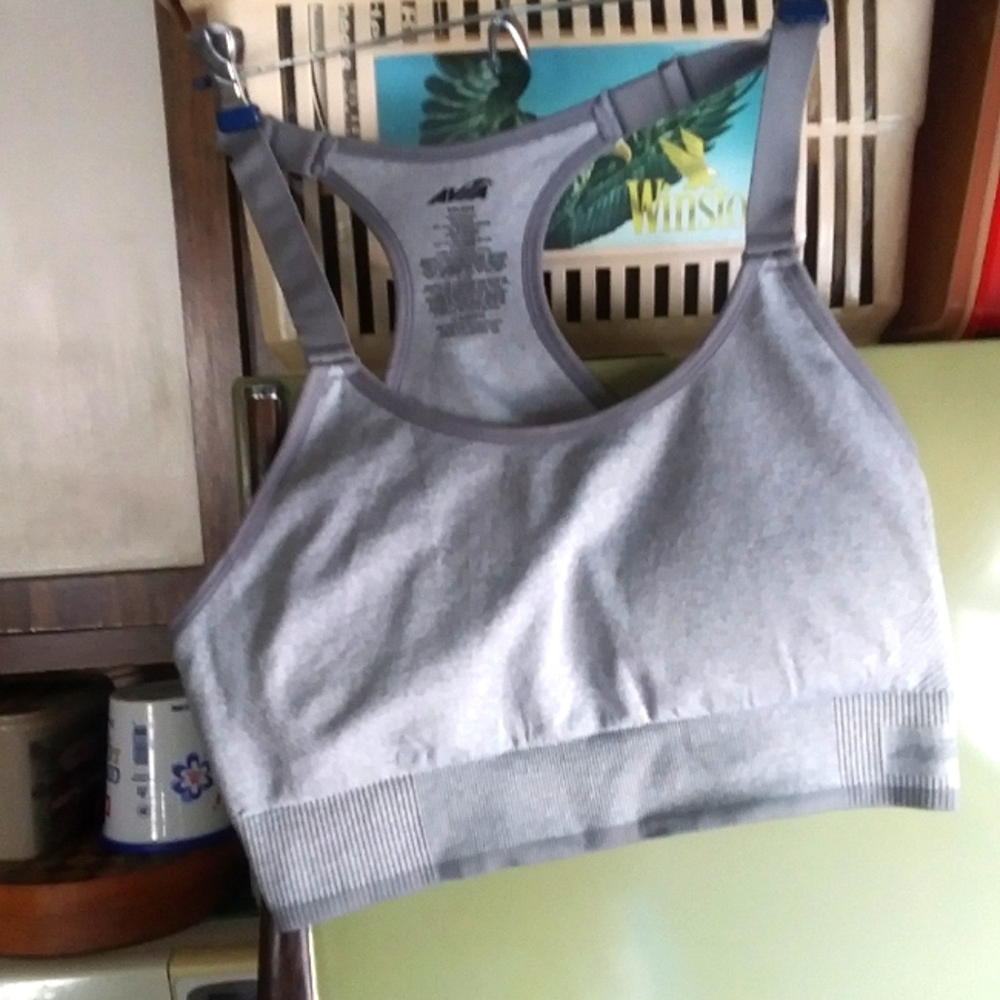 AVIA gray sport bra